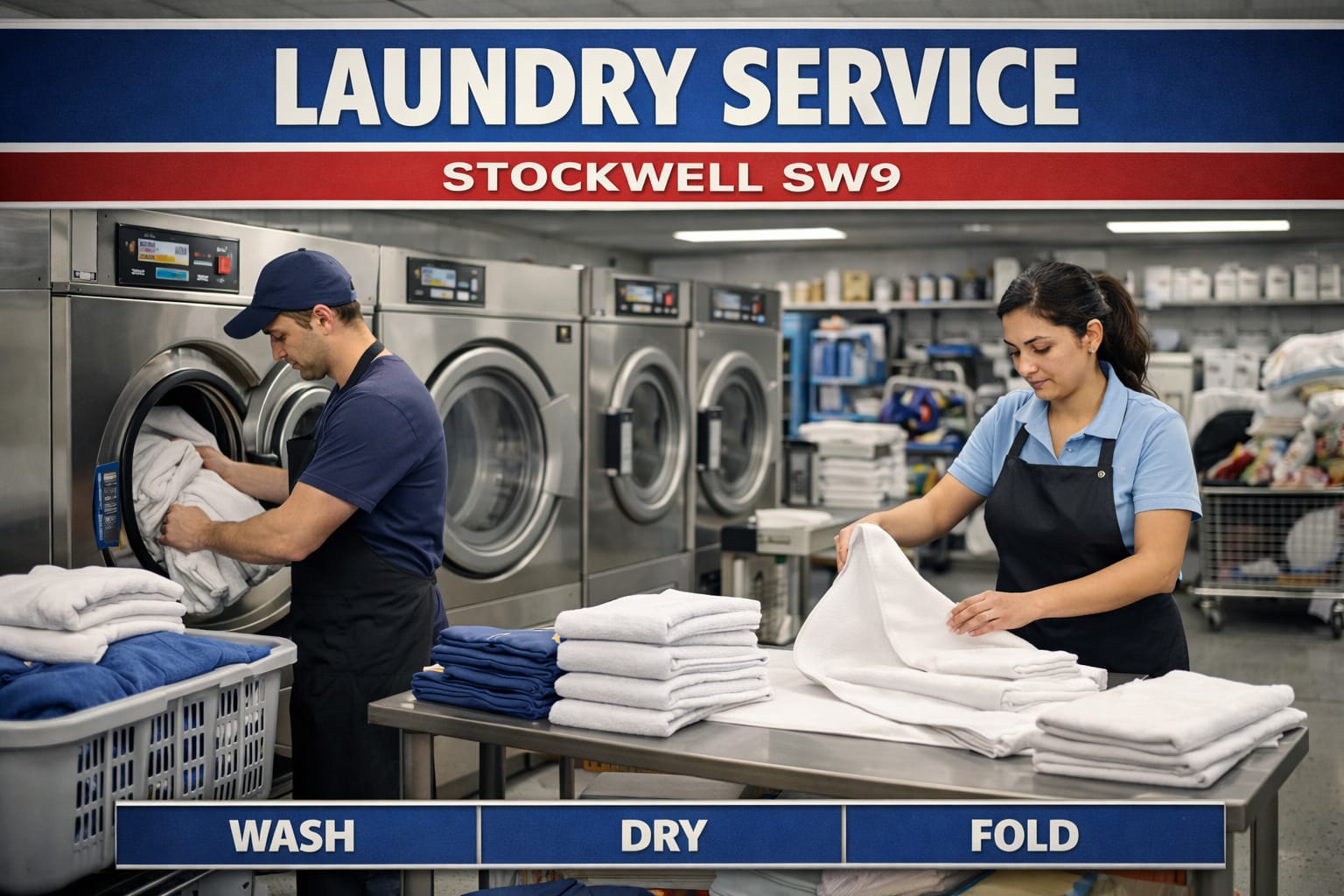 Wash, Dry Cleaning and Laundry Service at The Big Wash Stockwell